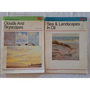 Walter Foster How To Draw Paint Books Clouds Skyscapes Sea Landscapes In Oil Lot